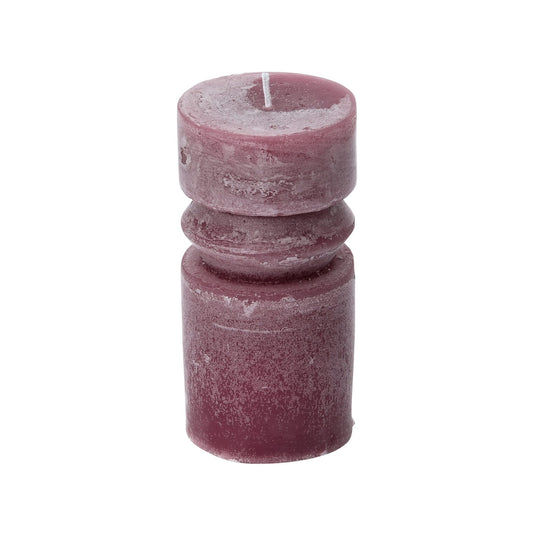 Creative Co-Op Unscented Totem Pillar, Pinot Candles, 3" L x 3" W x 6" H, Purple