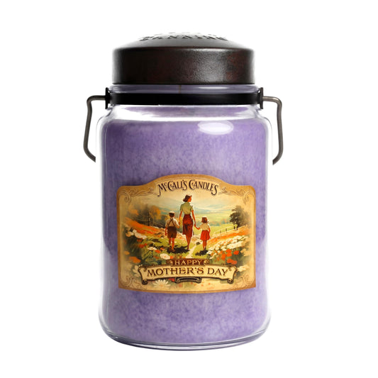 McCall’s Candles | Mother’s Day | 26 oz Classic Jar Candle | USA-Poured | Rustic Jar with Carrying Handles | Floral & Fruity Warmth Fragrance