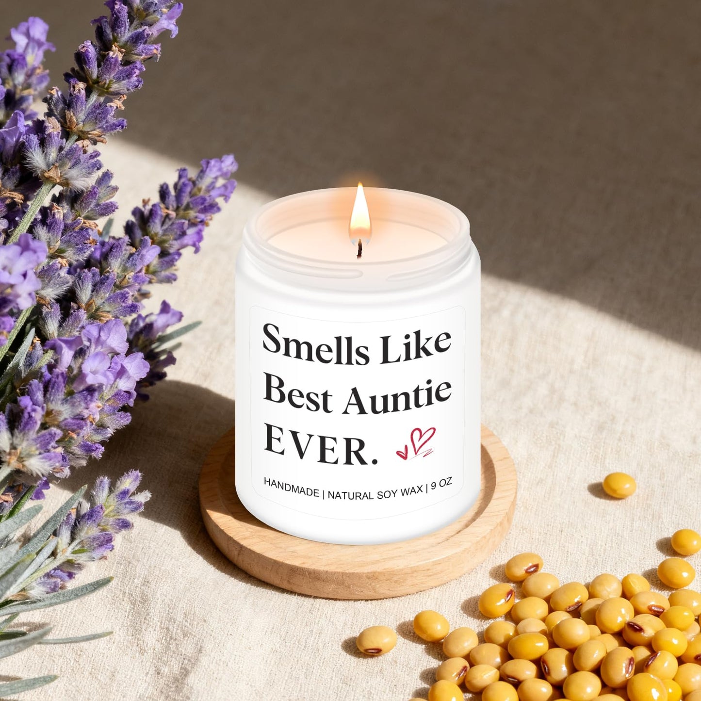 Homsolver Gifts for Aunt, Birthday Mothers Christmas Thanksgiving Gifts for Aunt, Smells Like Best Auntie Ever Scented Candles