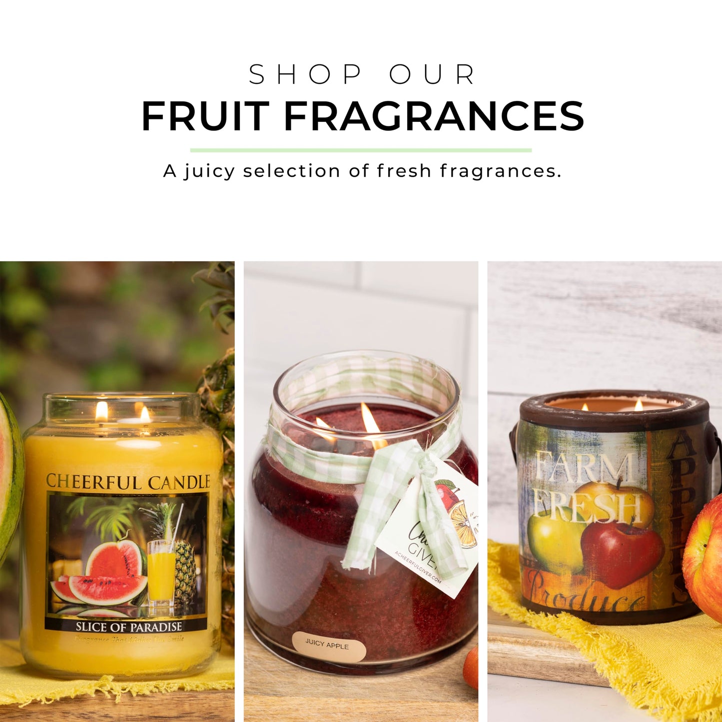 A Cheerful Giver - Juicy Peach Papa Scented Glass Jar Candle (34oz) with Lid & True to Life Fragrance Made in USA