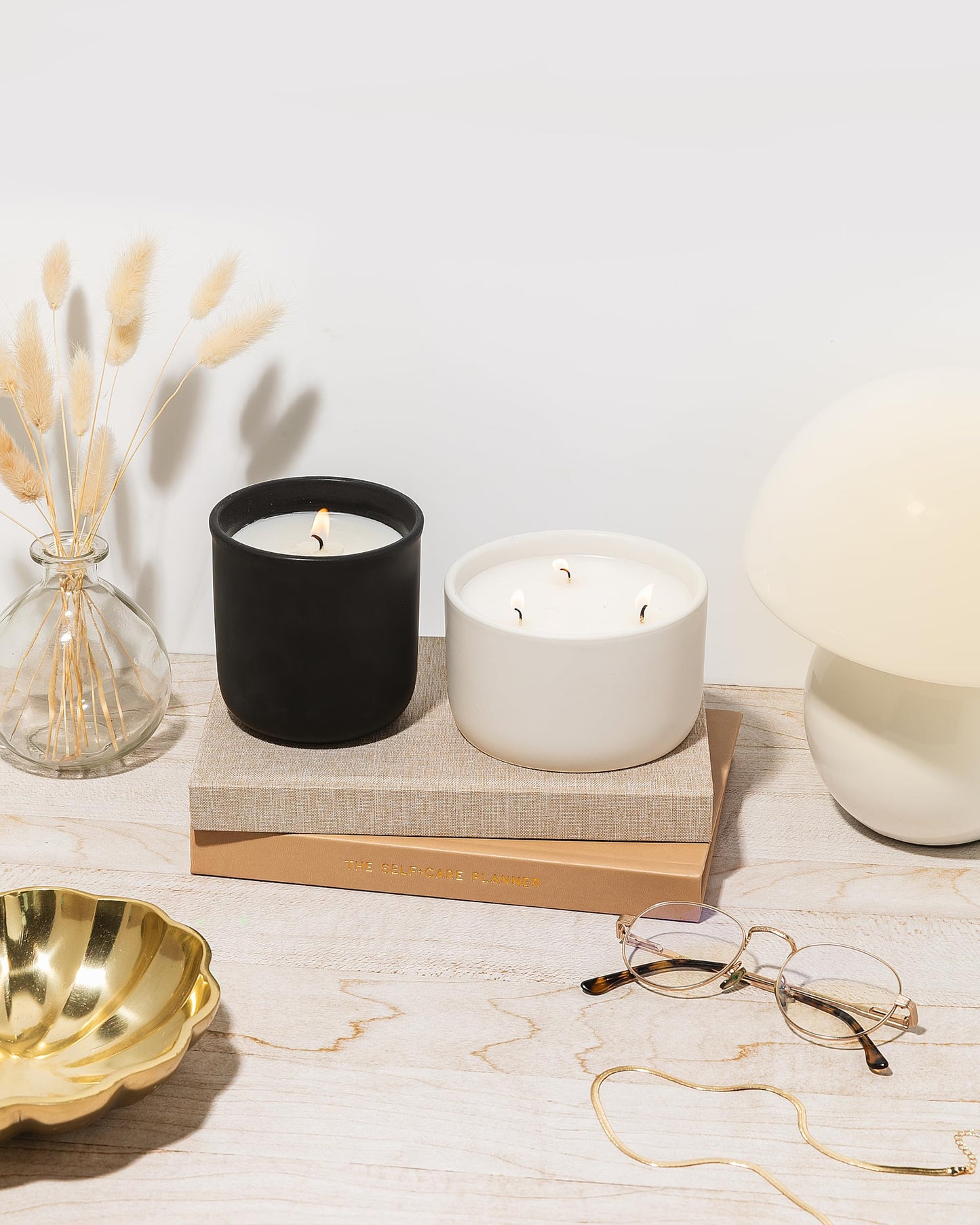 Wicked Rose Candle Co. Desert Eclipse Scented Candle | Cardamom, Orange Peel, Sea Salt & Amber | 10 oz Hand-Poured Coconut Apricot Wax | 45+ Hour Clean Burn | Modern Luxury Home Fragrance