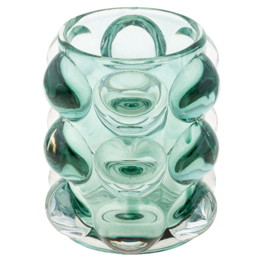 Karma, Lucia Hobnail Votive, Tea Lights Candle Holder, Glass Votive Candle Holders for Table Decorations, Baby Shower, Birthday Party, Weddings and Home Decor, Teal