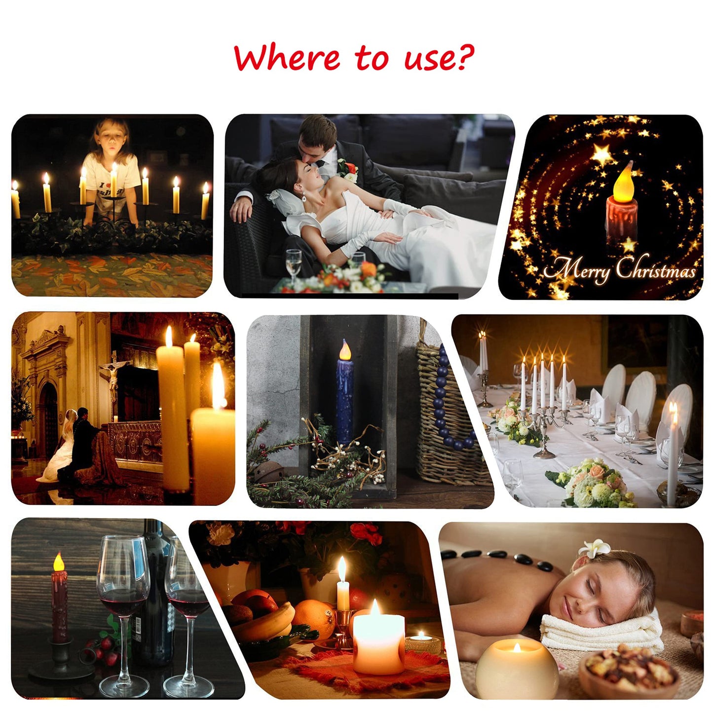 CVHOMEDECO. Real Wax Hand Dipped Battery Operated LED Timer Taper Candles Rustic Primitive Flameless Lights Decor, 6-3/4 Inch, Navy Blue, 2 PCS in a Package