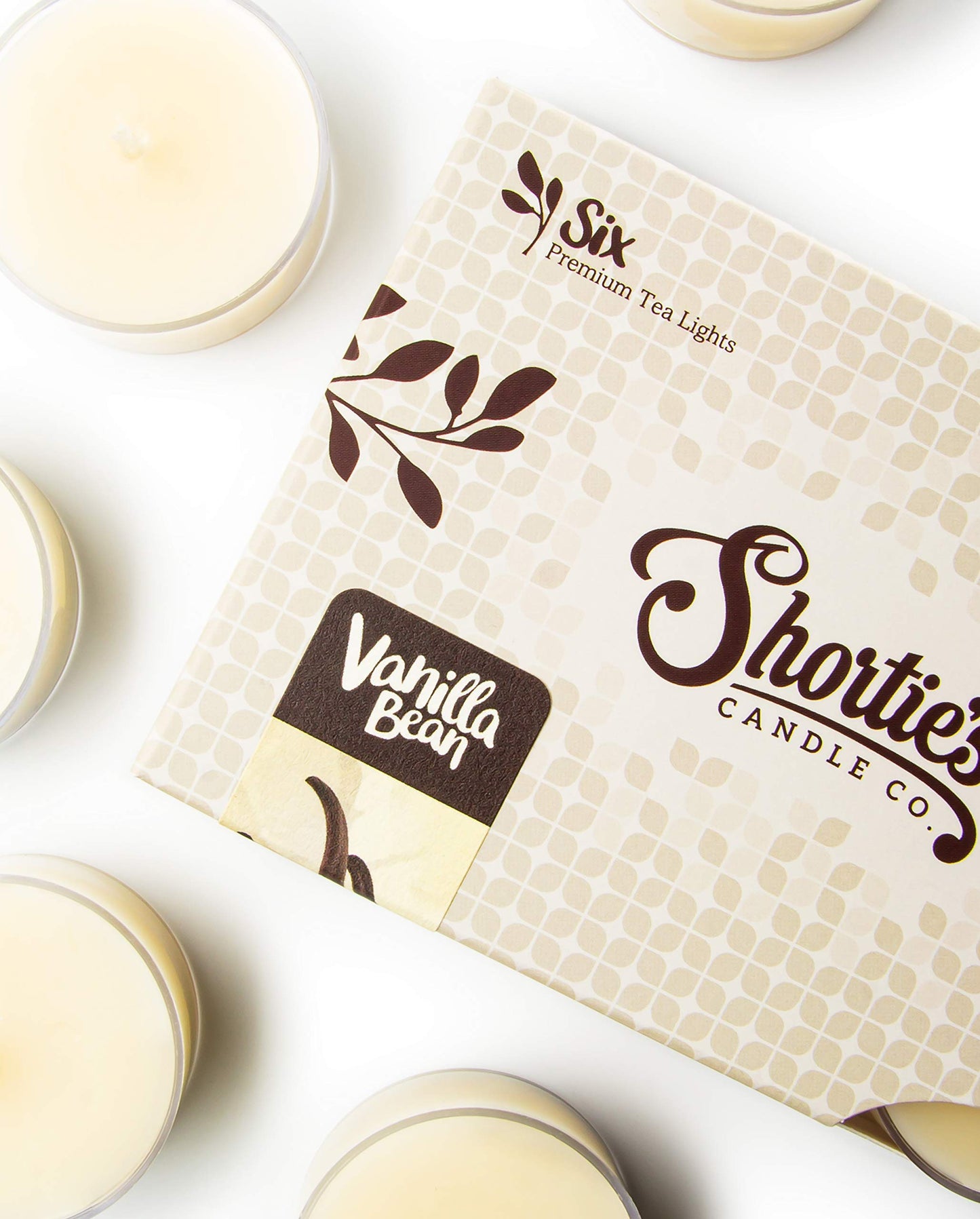 Vanilla Bean Premium Tealight Candles Bulk Pack - 24 Beige Highly Scented Tea Lights - Beautiful Candlelight - Made in the USA - Bakery & Food Collection