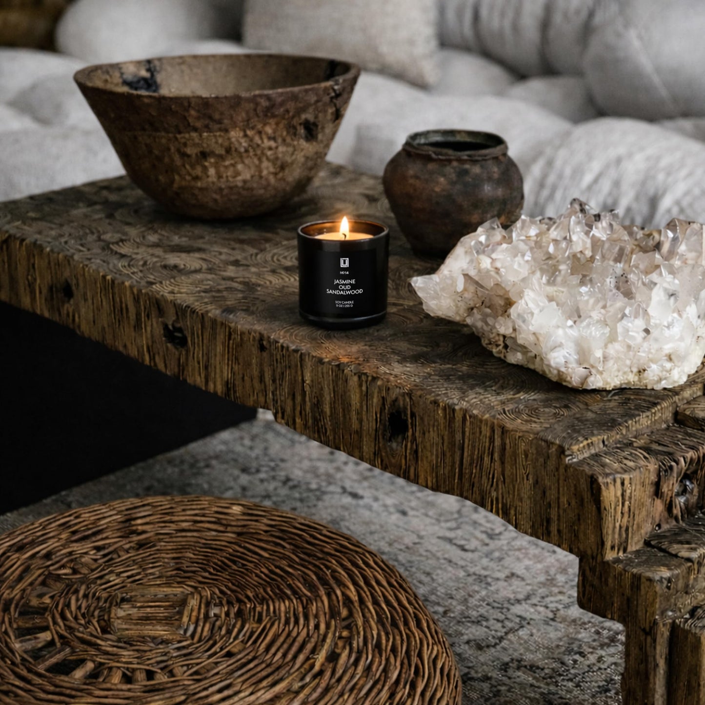 Lulu Candles | Sahara Amber Scented Soy Candle | Warm Amber & Vanilla Fragrance | Luxury Jar Candle | Highly Scented Long Lasting Candle | Home Fragrance Gift (9 Oz.)