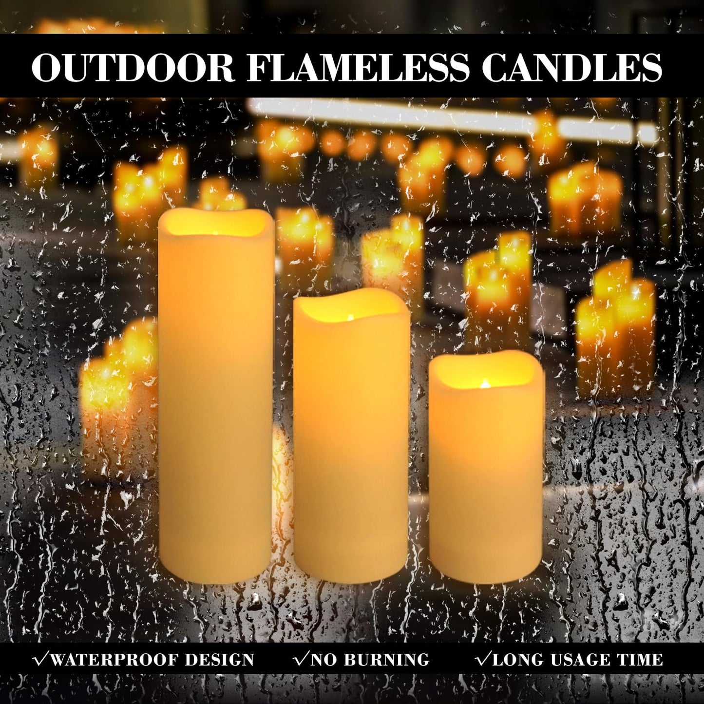 12-Pack LED Flameless Candles with Remote Control - Battery Operated, Timer, Dimmable, 3D Flame Flickering , Perfect for Halloween Christmas Parties,Wedding,Home Decor ,Gift and Special Occasions