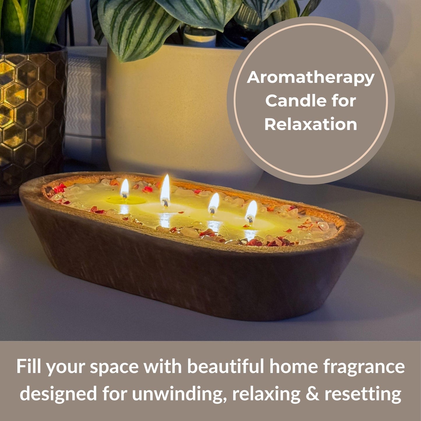 Elegant Hand Poured Wooden Dough Bowl Candle, Jar Candle Rose Amber Musk, Beautiful Centerpiece, Uniquely Yours, a Gift of Distinction.