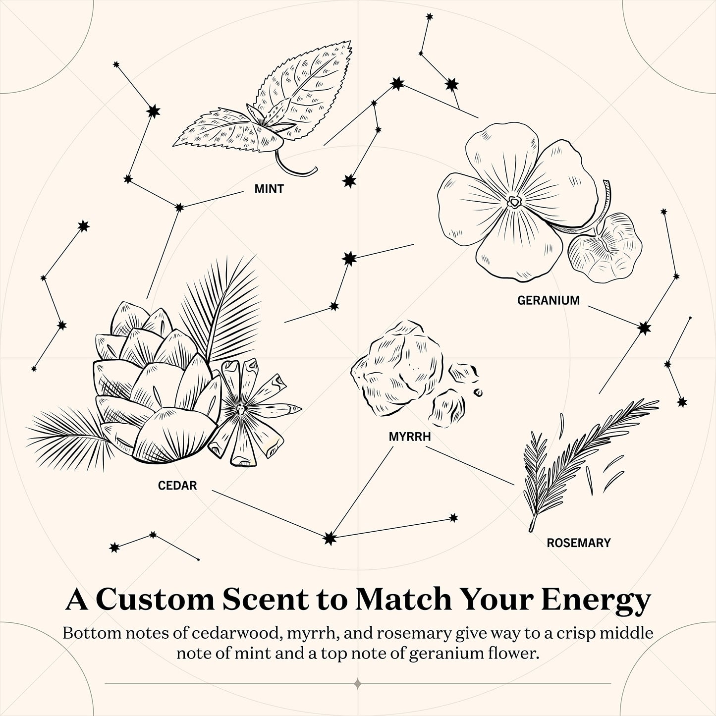 Birthdate Candles, April 10 - Aries Zodiac Scented Candles Birthday Gift - Mint, Geranium & Cedarwood Scent - All-Natural Soy & Coconut Wax, 60-80 Hour Burn Time - Made in USA