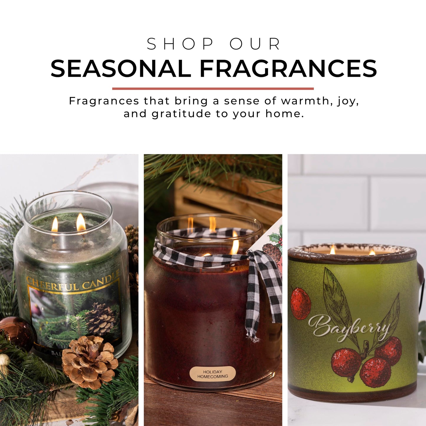 A Cheerful Giver - Balsam & Cedar - 34oz Papa Scented Candle Jar with Lid - Keepers of The Light - 155 Hours of Burn Time, Gift for Women, Green