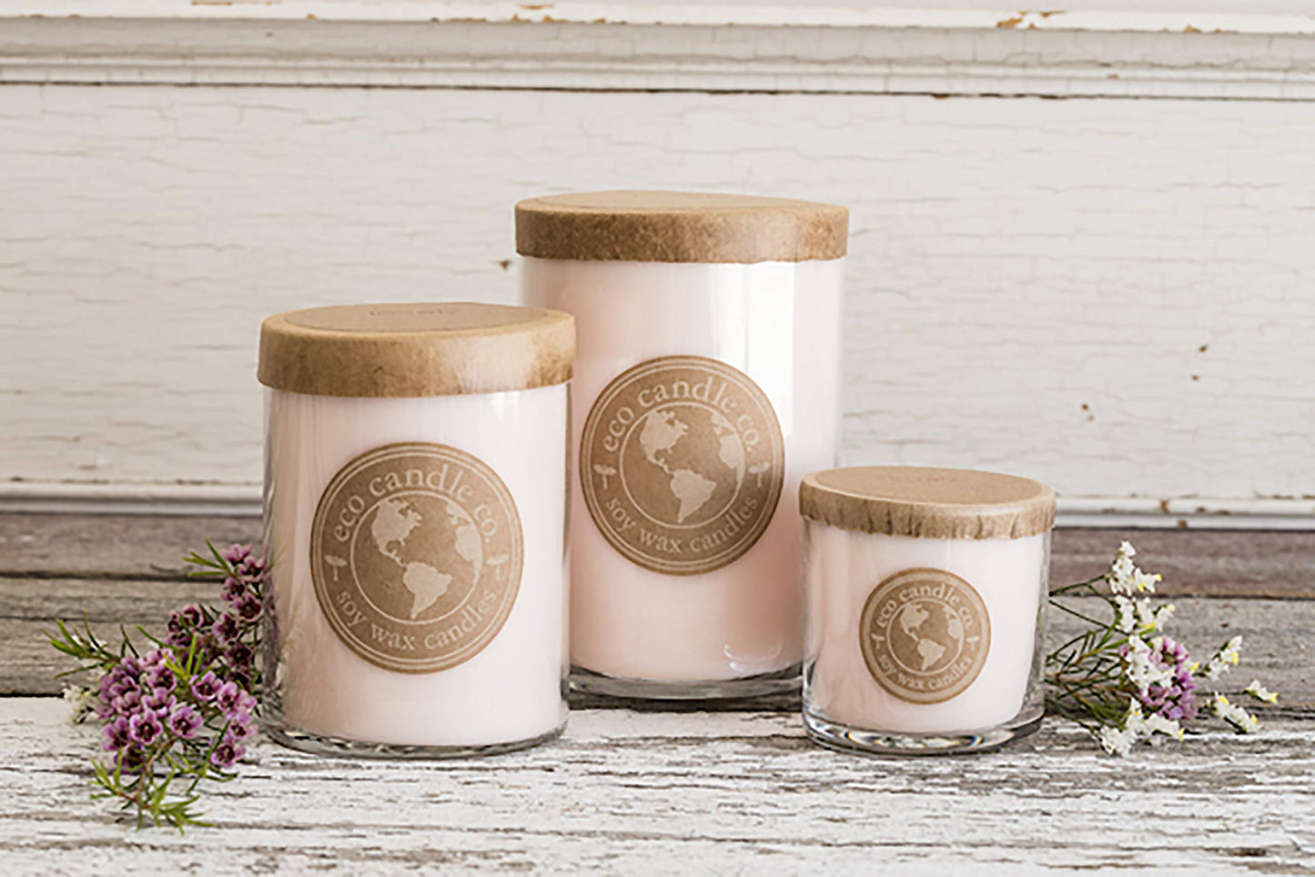 Eco Candle Co. Recycled Candle, Fig & Oak, 6 oz. - Scents of Figs, Cranberries, Leather, & Musk - 100% Soy Wax, No Lead, Kraft Paper Label & Lid, Hand Poured, Made from Midwest Grown Soybeans