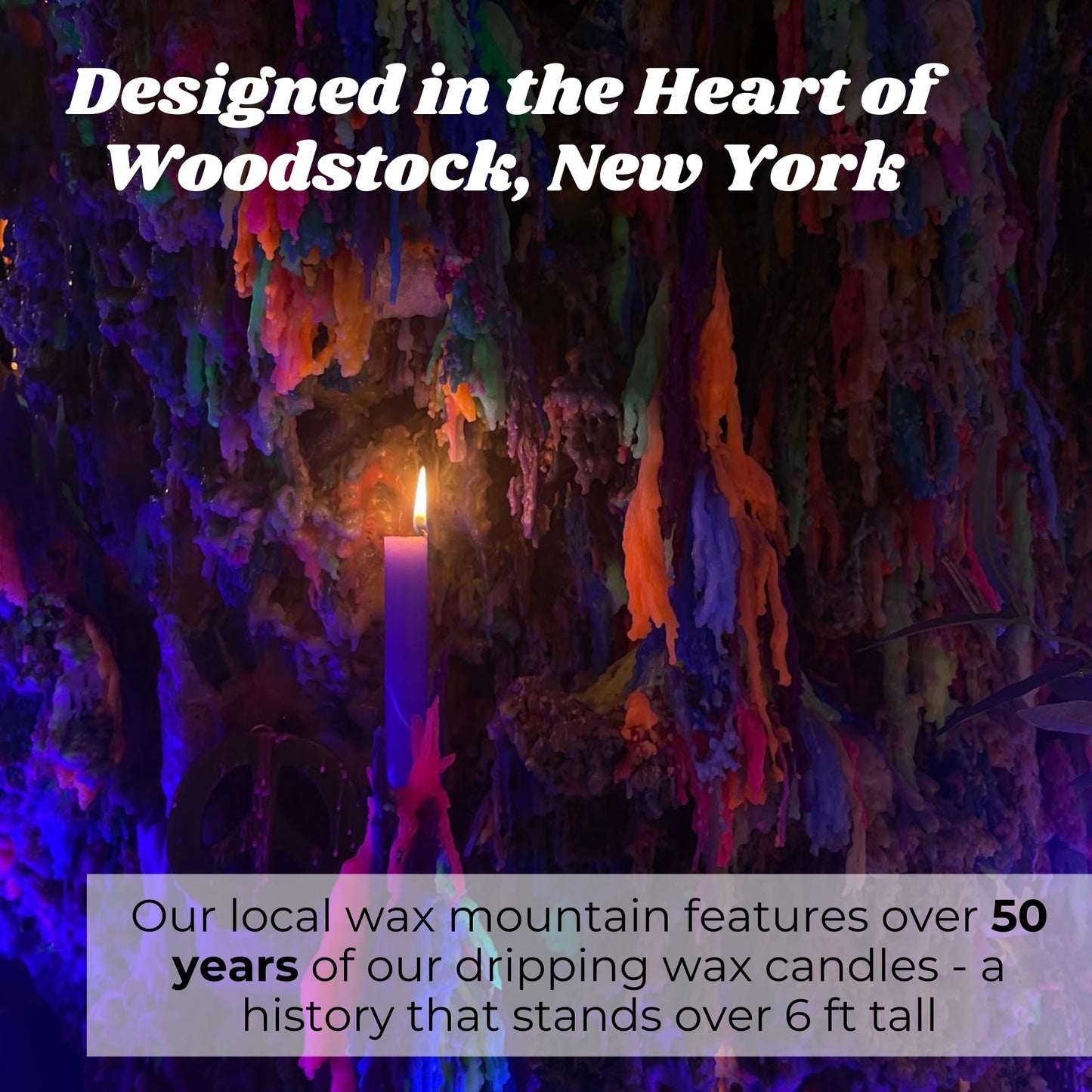 Candlestock Hippie Drippy Drip Candles - Pack of 11 Dripping Taper Candles - Wine Bottle Melting Candles (Ivory)
