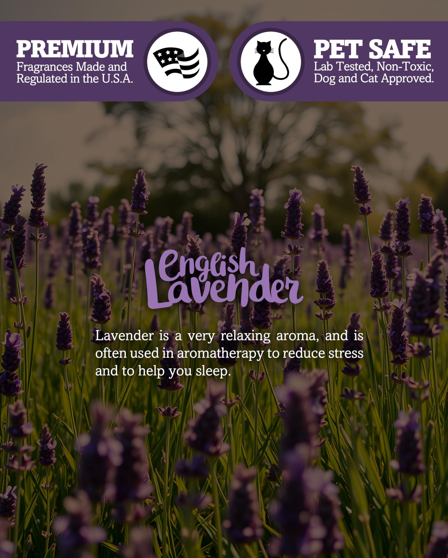 Pure English Lavender Premium Tealight Candles Bulk Pack - Highly Scented with Essential & Natural Oils - 24 Purple Tea Lights - Beautiful Candlelight - Made in the USA - Flower & Floral Collection