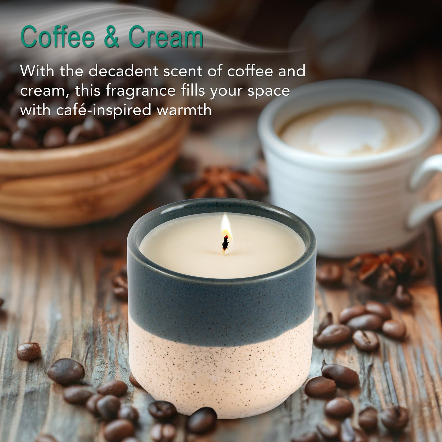 Hyggelight - The Growing Candle, Chai Scented, 8.5oz Ceramic Pot, Aromatherapy Candles for Home, 100% Soy, Willow