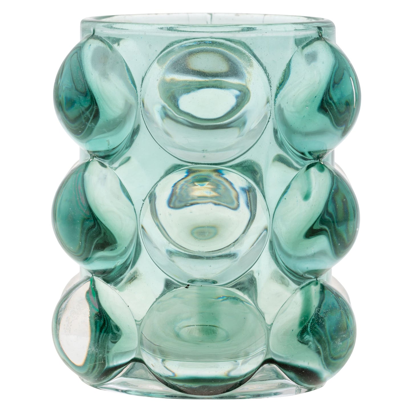 Karma, Lucia Hobnail Votive, Tea Lights Candle Holder, Glass Votive Candle Holders for Table Decorations, Baby Shower, Birthday Party, Weddings and Home Decor, Teal (Pack of 3)