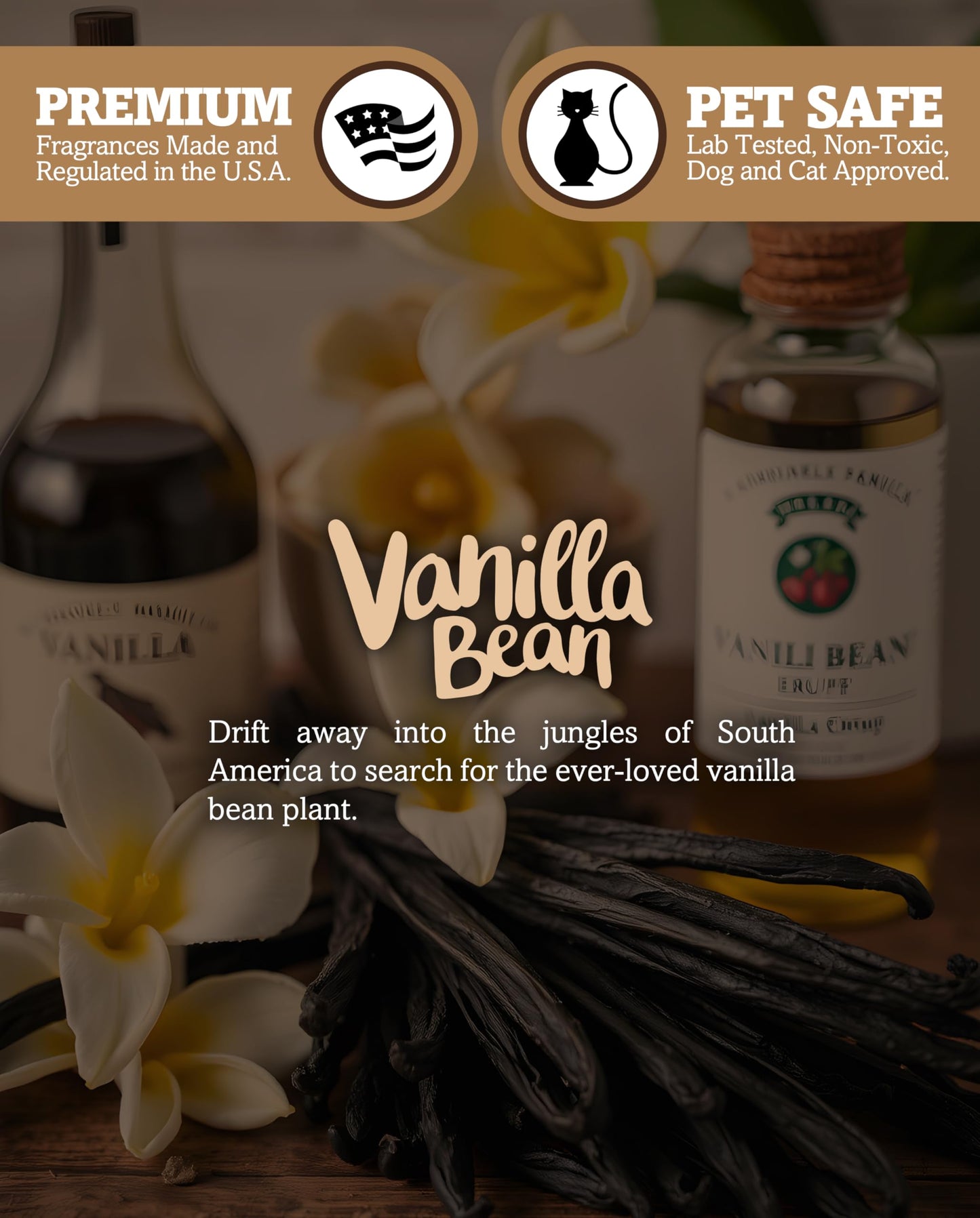 Vanilla Bean Soy Votive Candles - Scented with Natural Fragrance Oils - 6 Beige Natural Votive Candle Refills - Bakery & Food Collection