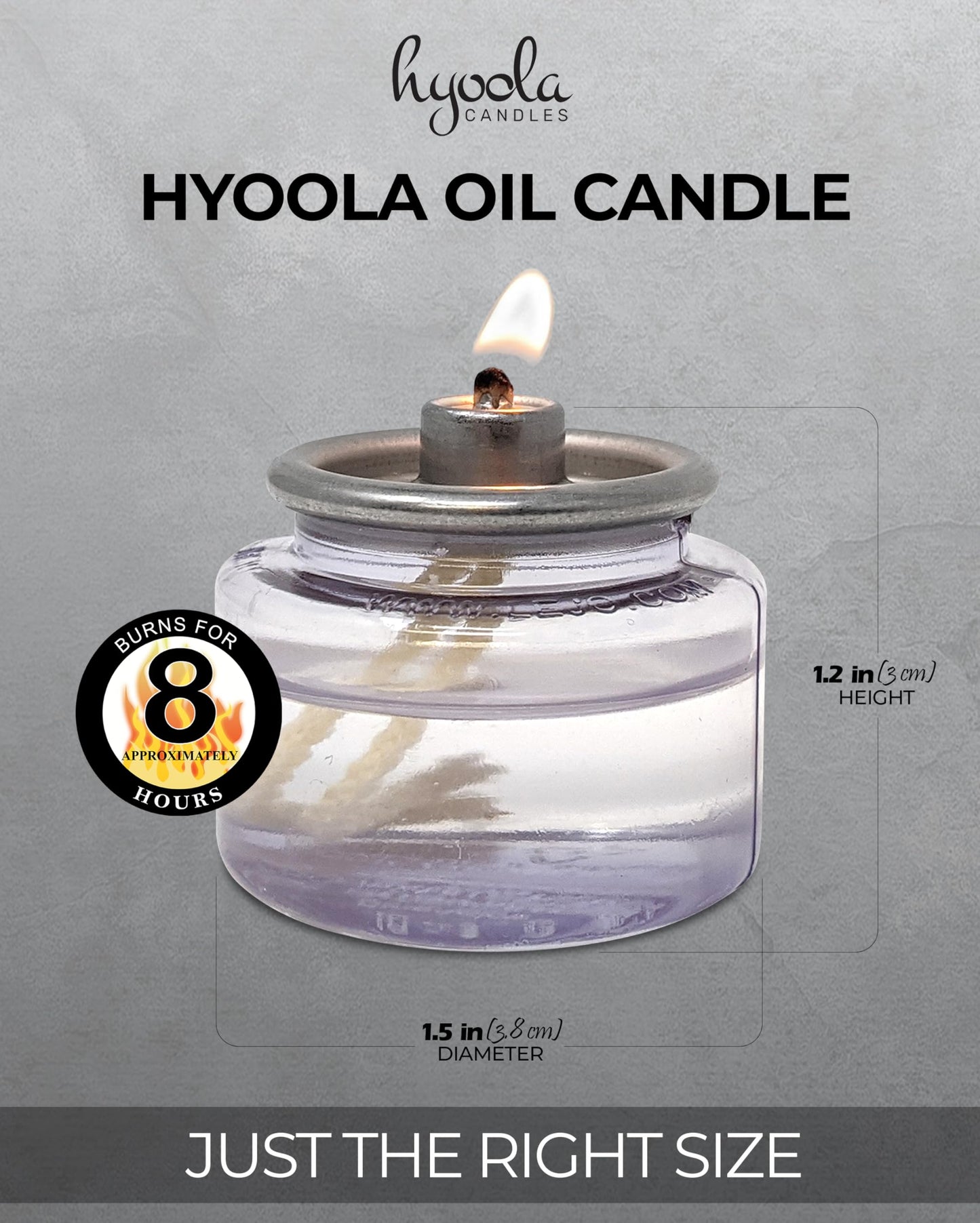 Hyoola Liquid Candles - 8 Hour Disposable Paraffin Tea Lights - 180 Pack for Restaurant Tables and Emergencies