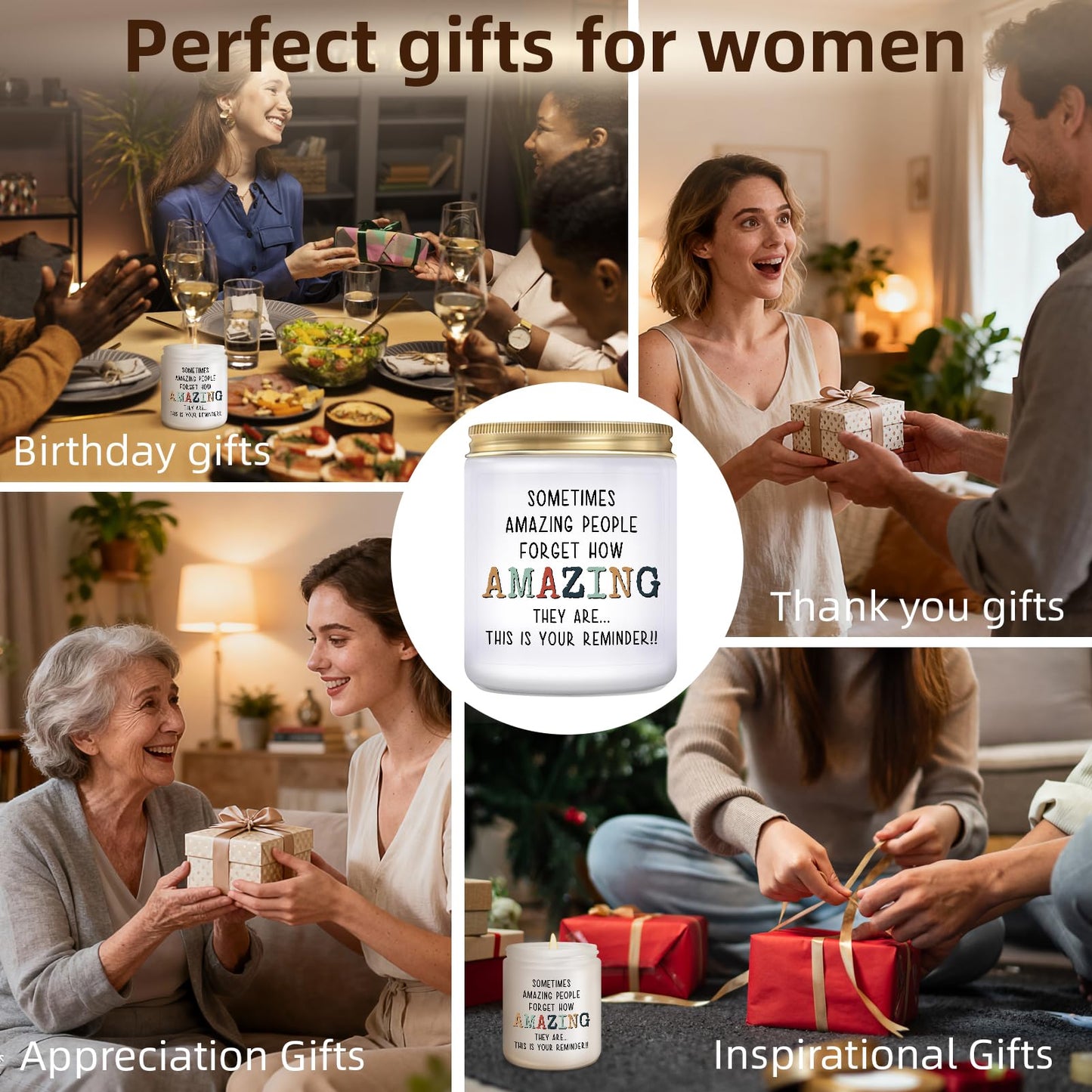 KLL Gifts for Mom from Daughter Son, Best Mom Gifts, Birthday Thanksgiving Christmas Gift for Mother Stepmother Adoptive Mother - Lavender Scented Candle
