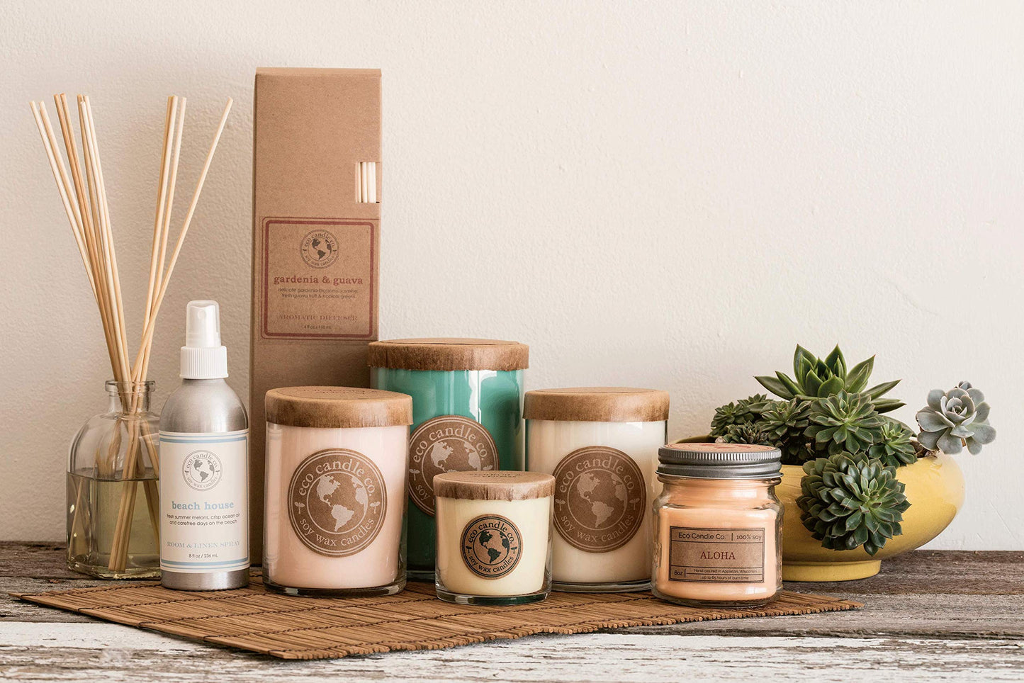 Eco Candle Co. Recycled Candle, Goddess, 6 oz. - Scents of Patchouli, Jasmine, Sandalwood, Cinnamon, Vetiver, & Musk - 100% Soy Wax, Hand Poured, Phthalate Free, Midwest Grown Soybeans
